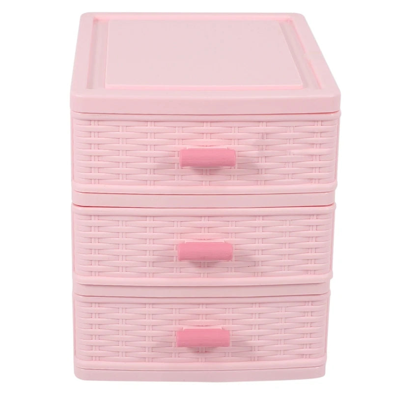 Plastic Drawer Designed 3 Compartment Jewelry