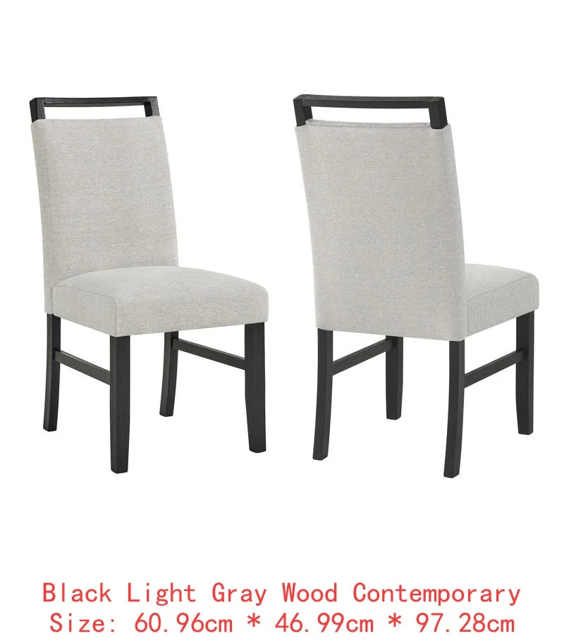 Contemporary 6-Piece Dining Set with White Faux Marble Rectangular Table