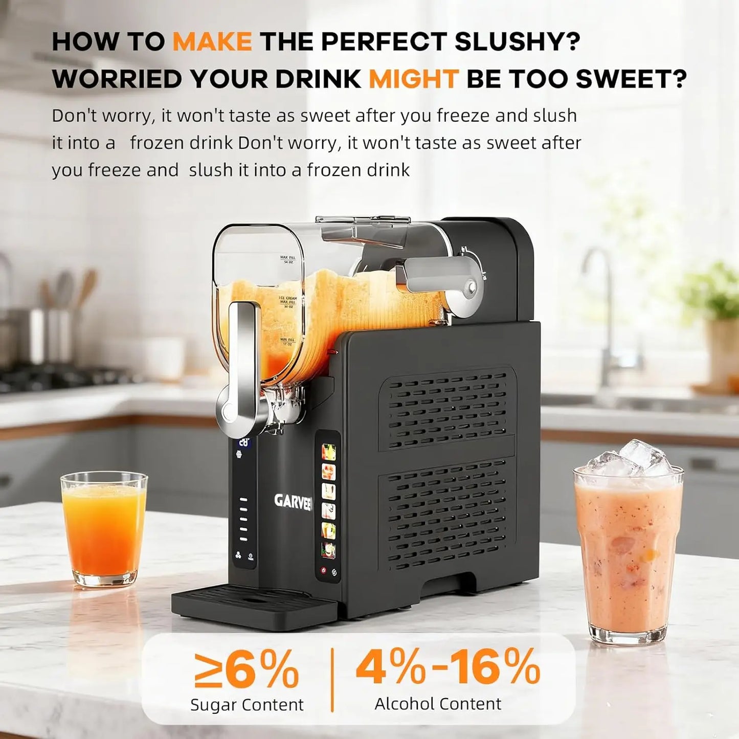 Slushie Machine for Home No Ice Needed