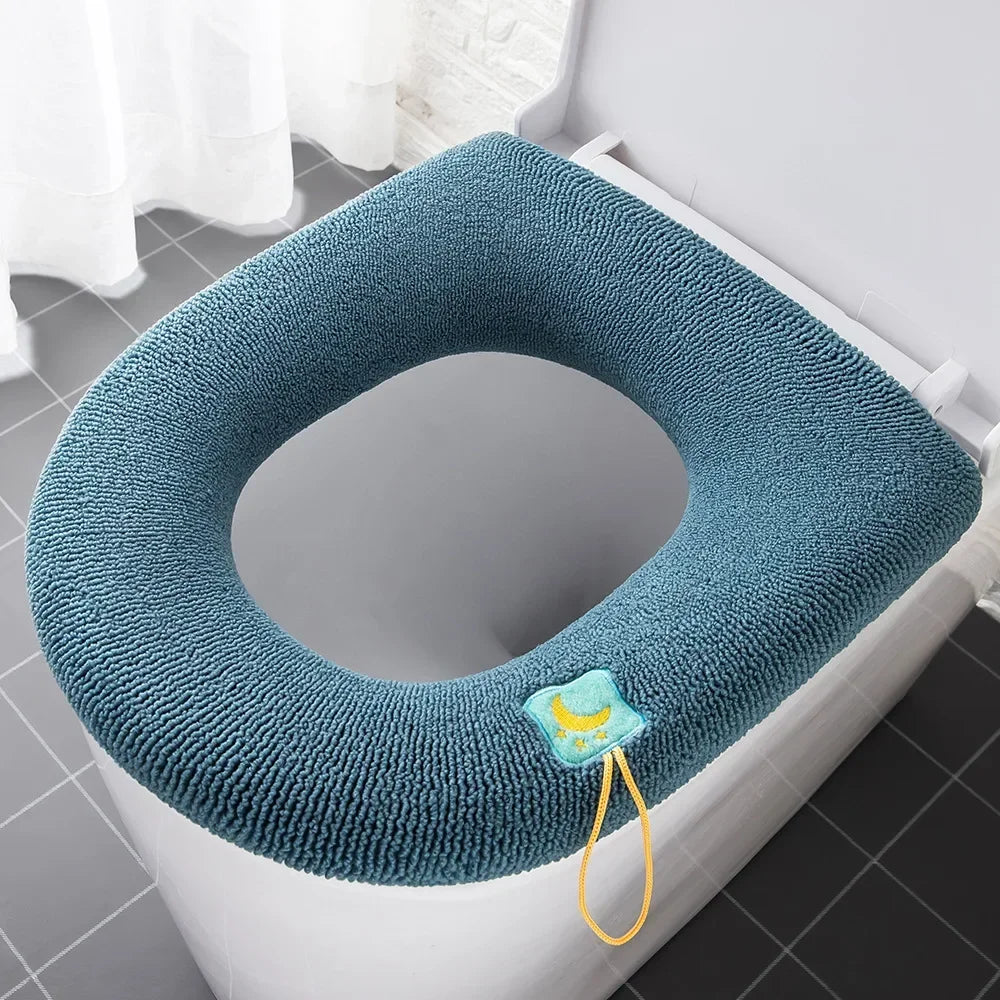 Toilet Seat Home Winter Thickened Fleece Heating Pad