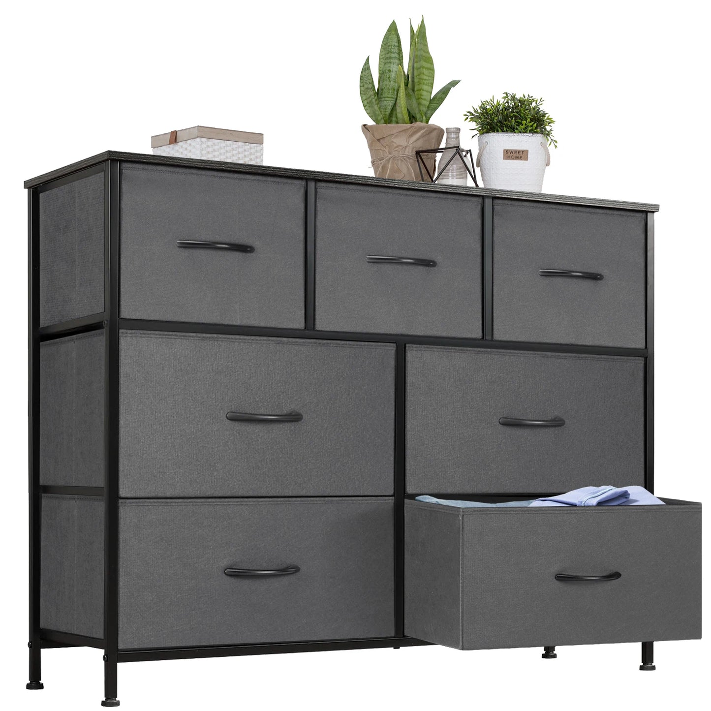 JHK Desser For Bedroom With 7 Fabric Drawers Organize
