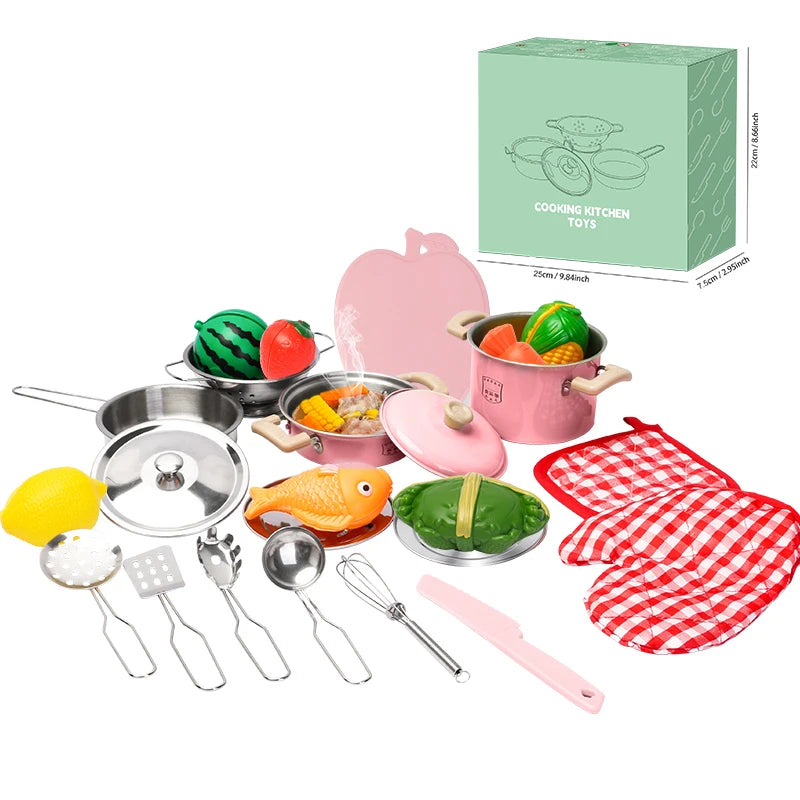 Play Kitchen Cookware Utensils toy Groceries