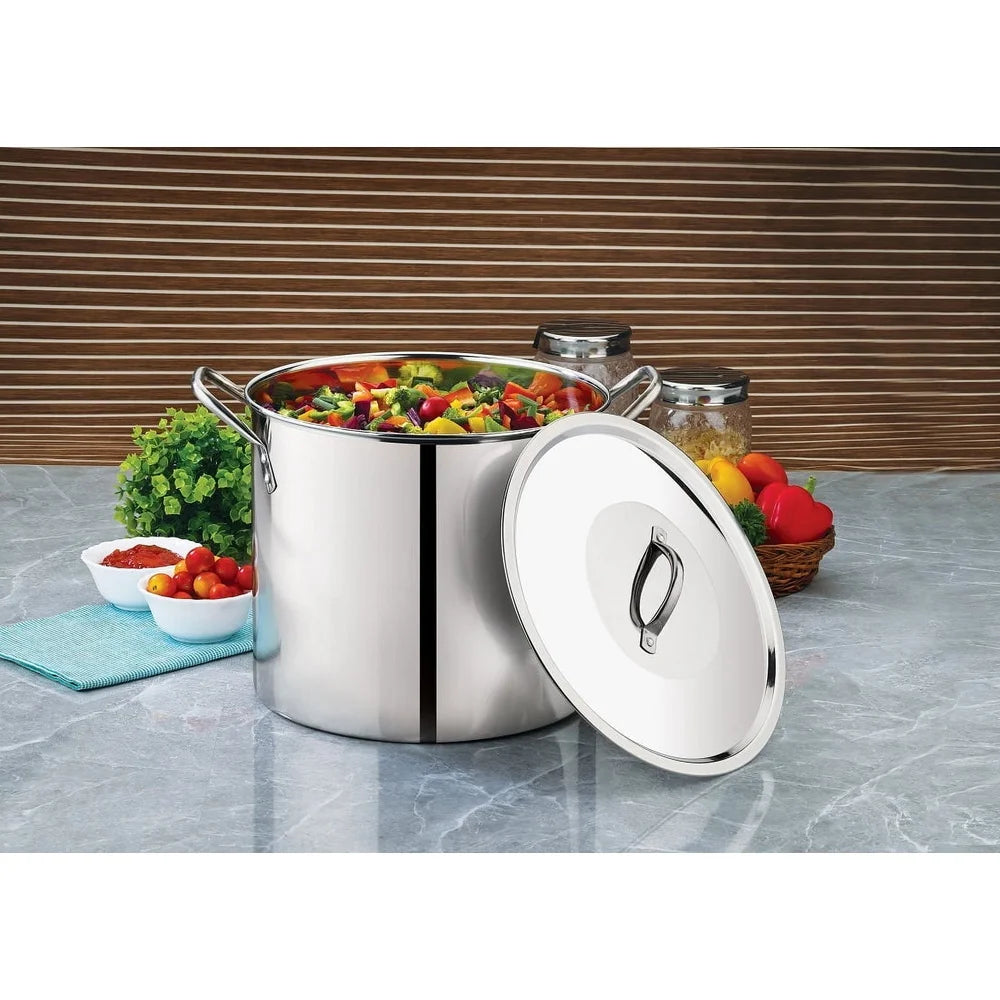 12 Quart Stainless Steel Stock Pot Heavy Duty