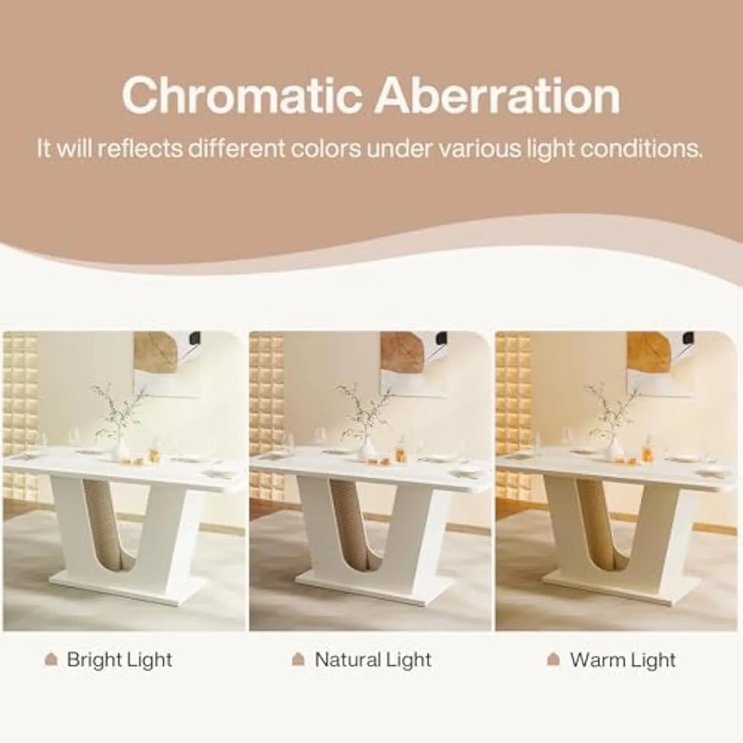 LITTLE TREE Modern Dining Table for 4-6 People