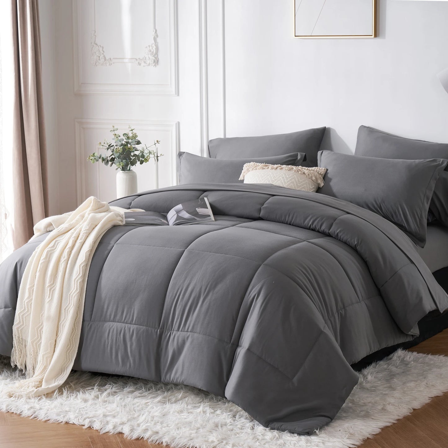 7 Piece Bed In A Bag Comforter Set Queen
