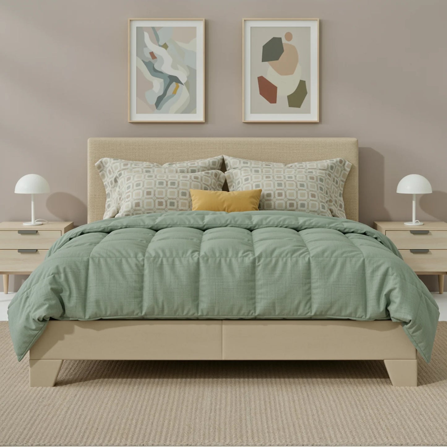 HOOMIC Full/Queen/King Upholstered Bed Frame
