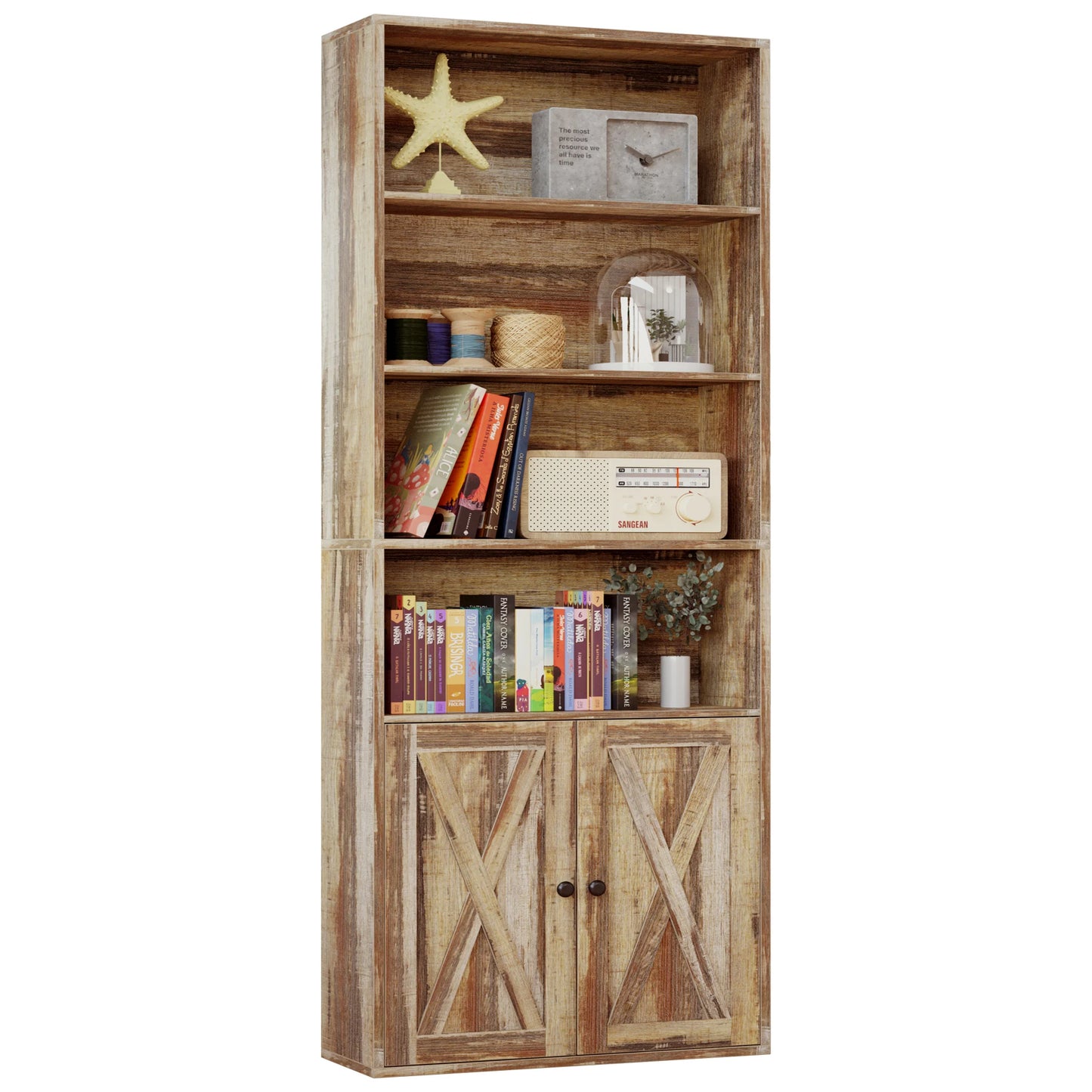 IRONCK Industrial Bookshelves and Bookcases with Doors