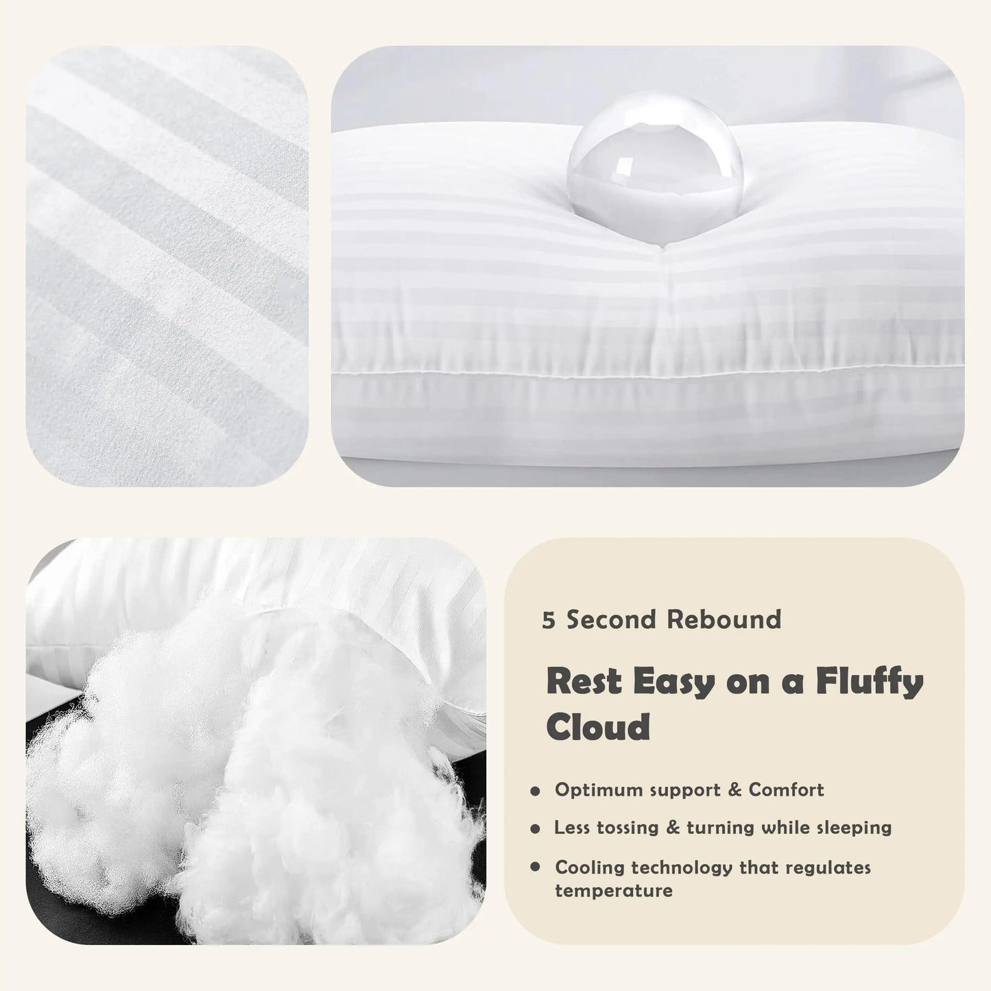 LUX Décor Hotel Stripe Pillows Set of 2