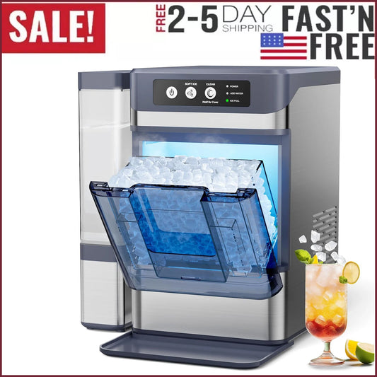 44Lbs/24H Nugget Ice Maker with 0.8 Gallon Tank