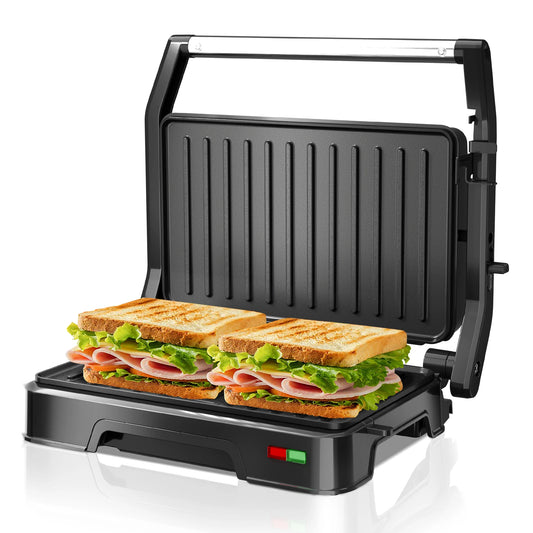 Panini Press Sandwich Maker, 850W Grill