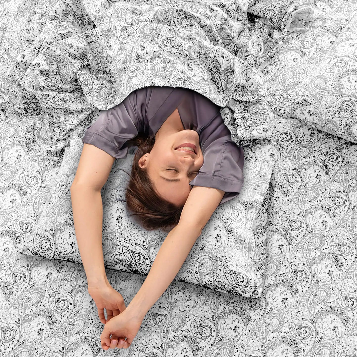 Lux Decor 4-Piece Paisley Bed Sheet Set