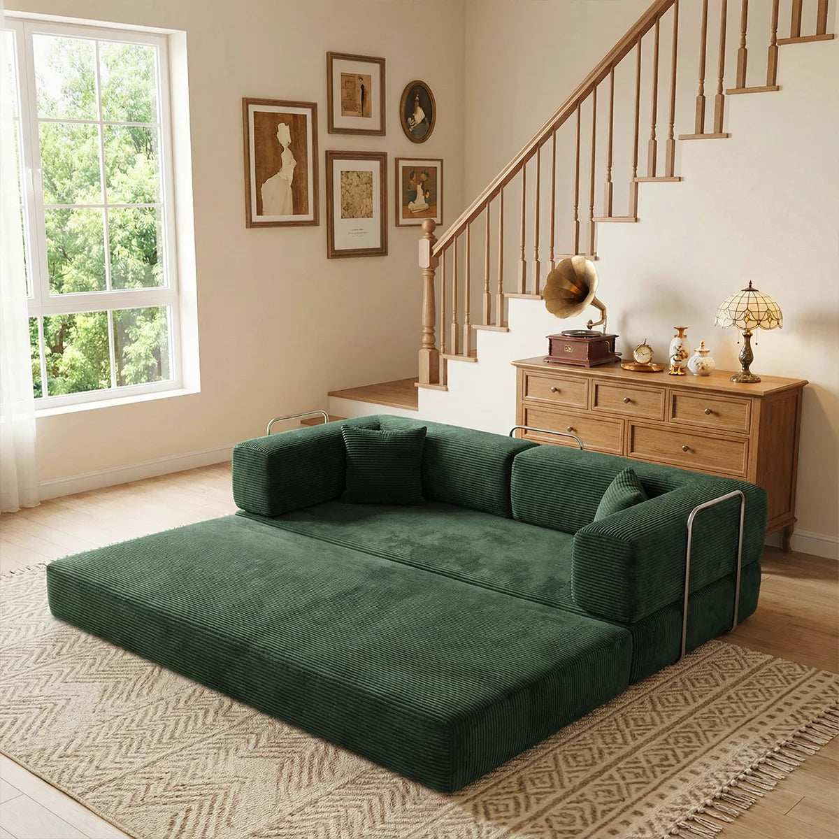 Queen Size Futon Sofa Bed 79' Convertible Couch