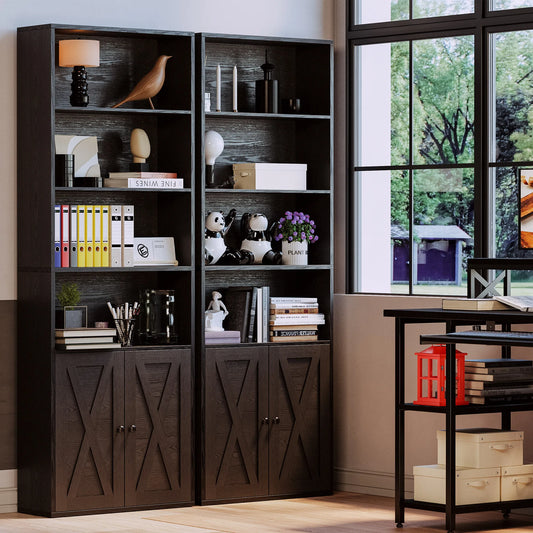 IRONCK Industrial Bookshelves and Bookcases with Doors