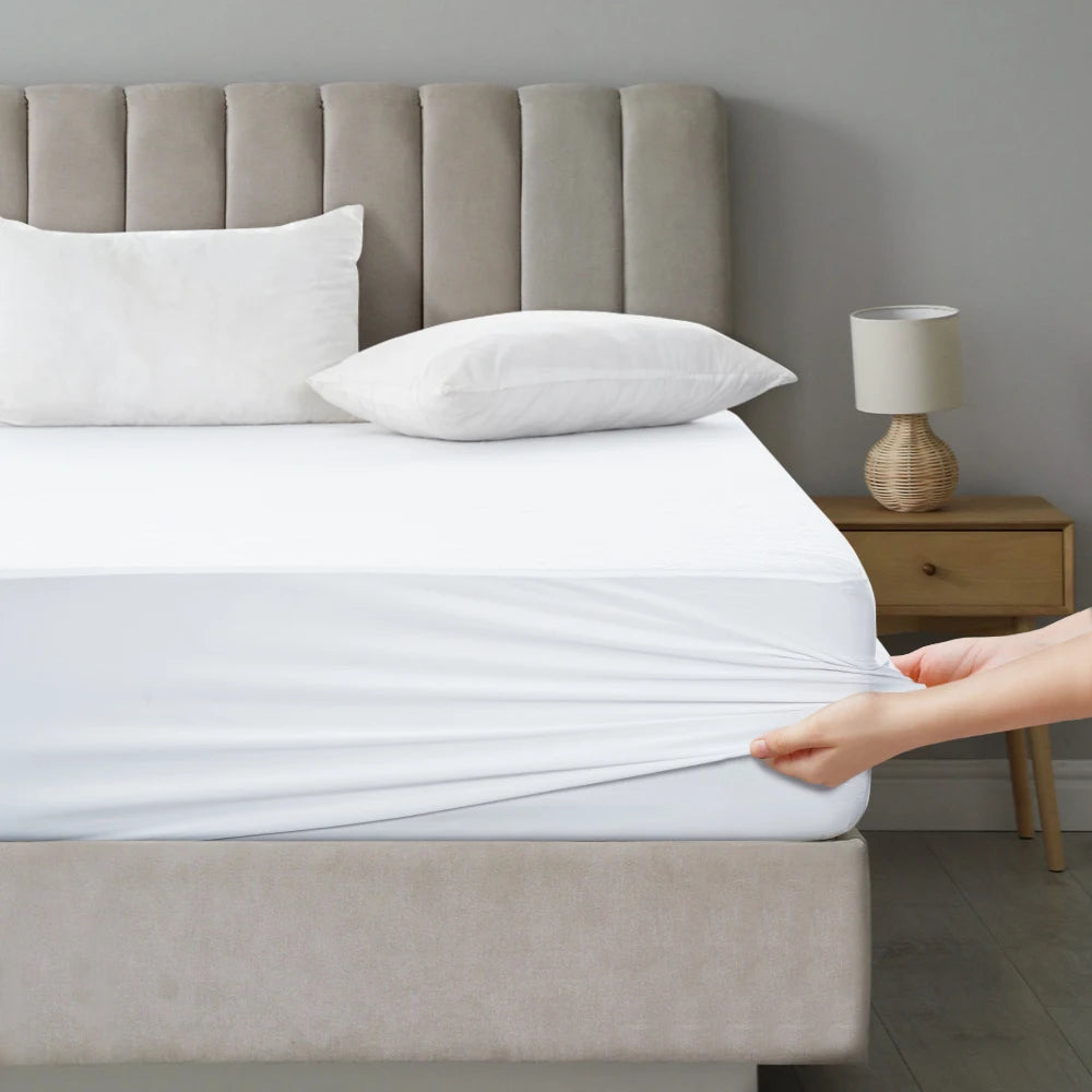 LUX Décor 100% Waterproof Twin Terry Mattress Protector