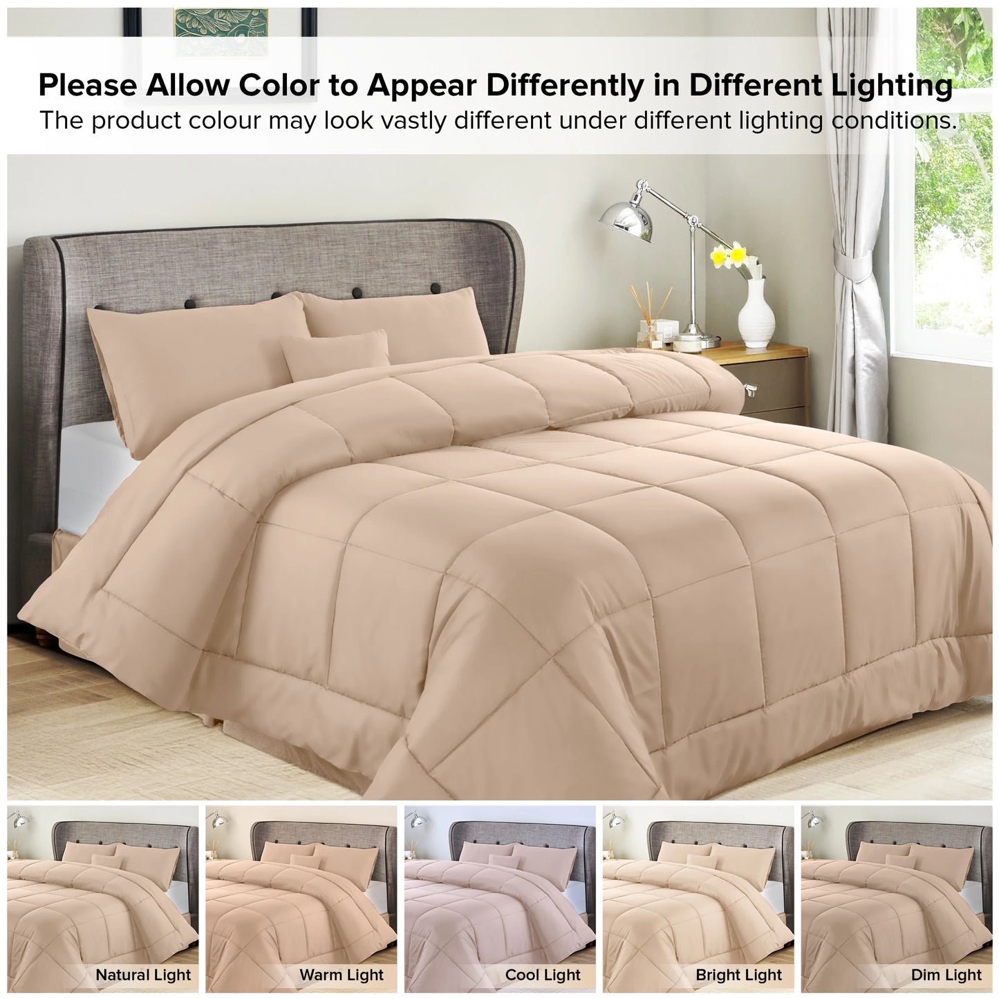 Lux Décor 5-Piece Comforter Set –All in one Bed in a Bag