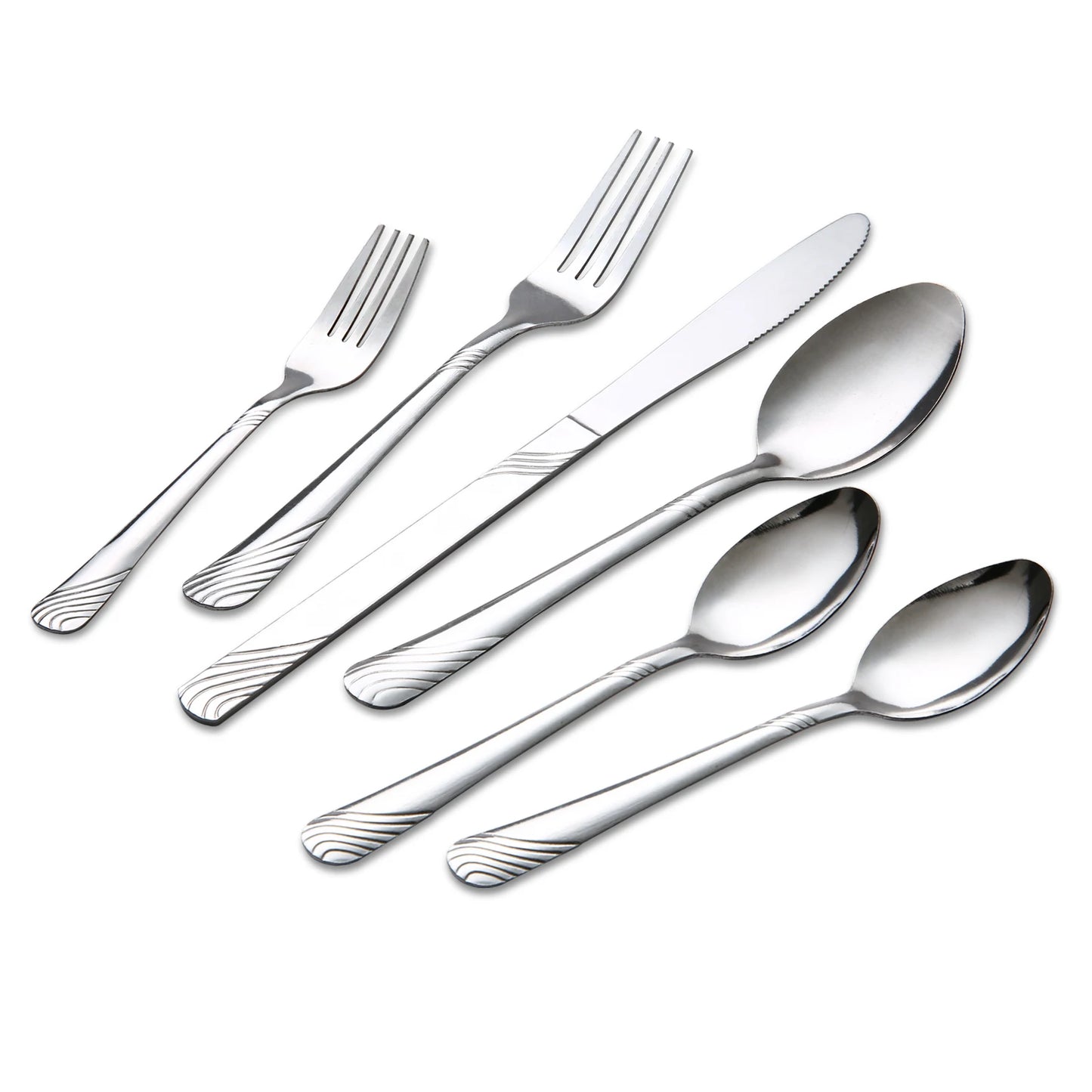 HANSMART 48 Pcs Cutlery Set For 8 Stainless Steel