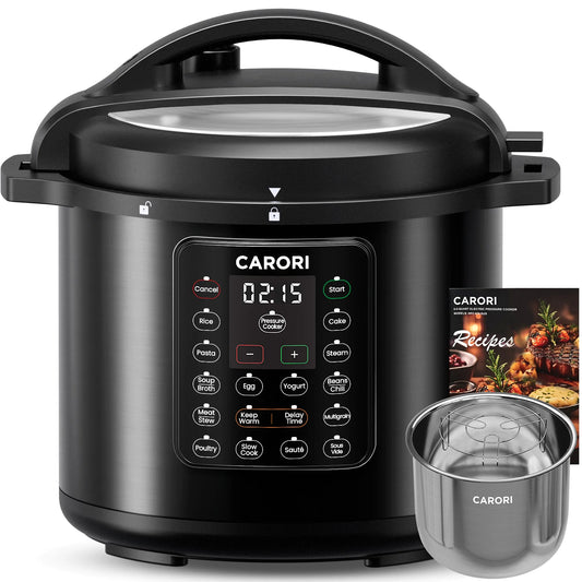 1200W 12-in-1 Electric Pressure Cooker 8Qt, Stainless Steel
