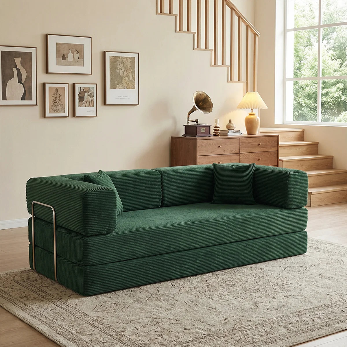 Queen Size Futon Sofa Bed 79' Convertible Couch
