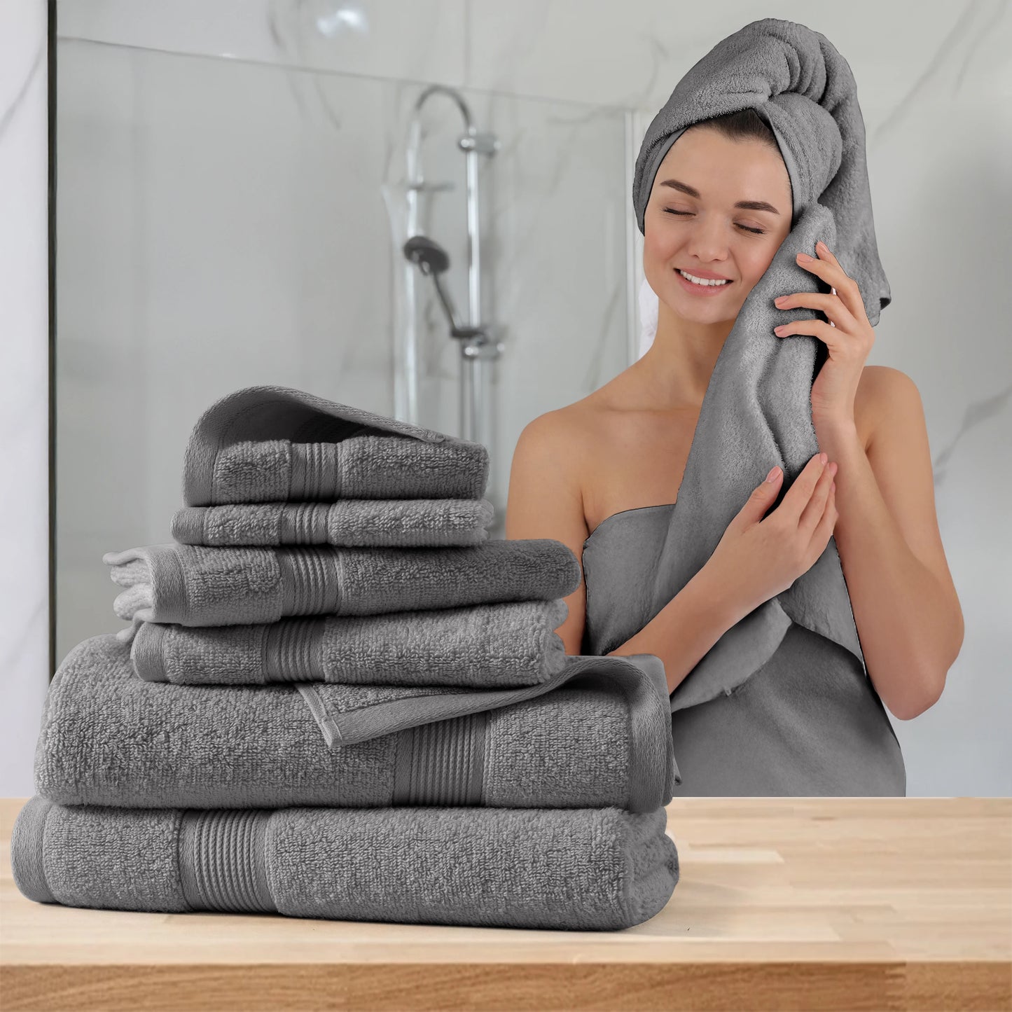 Lux Decor 6-Piece Bath Towel Set