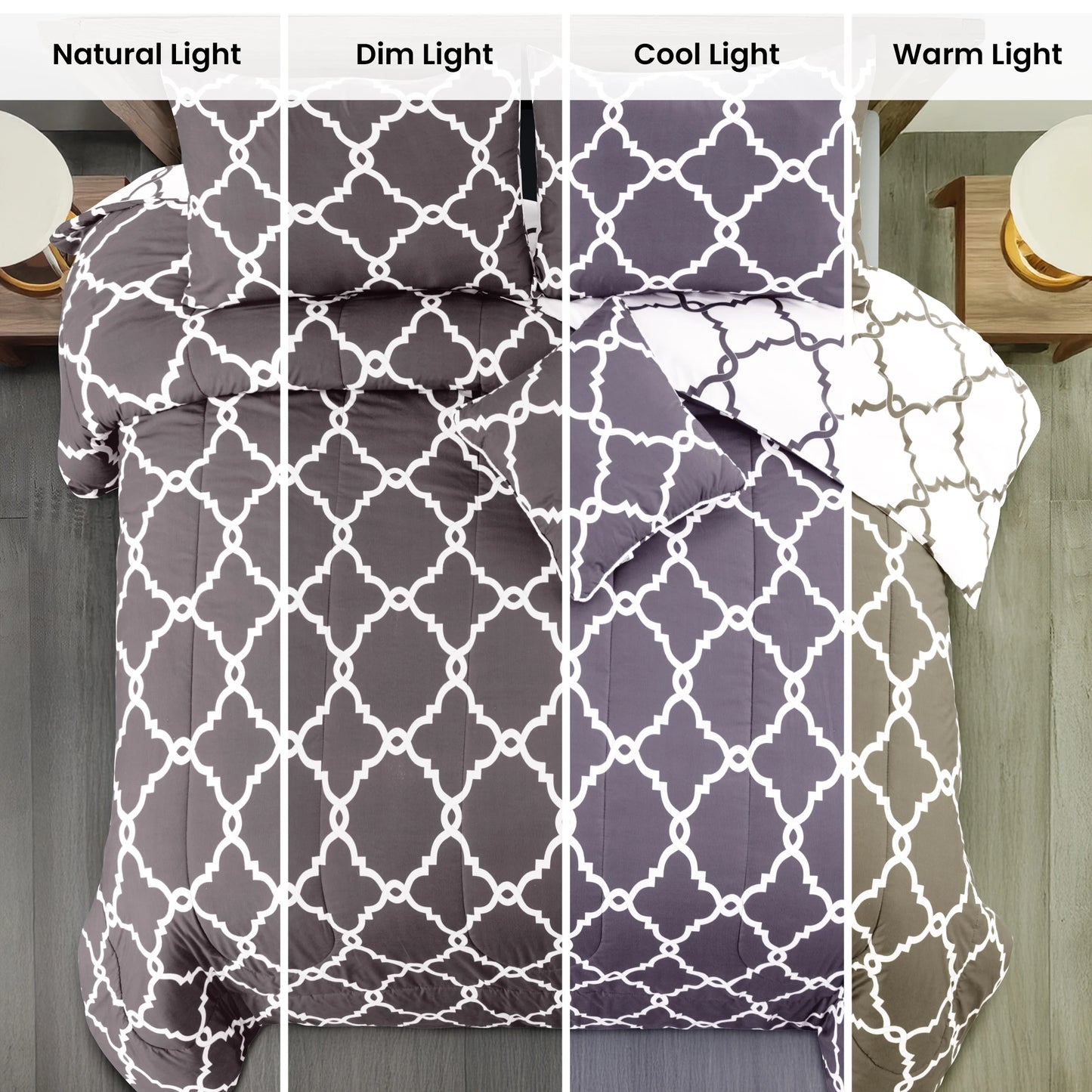 Lux Décor 5-Piece Reversible Comforter Set