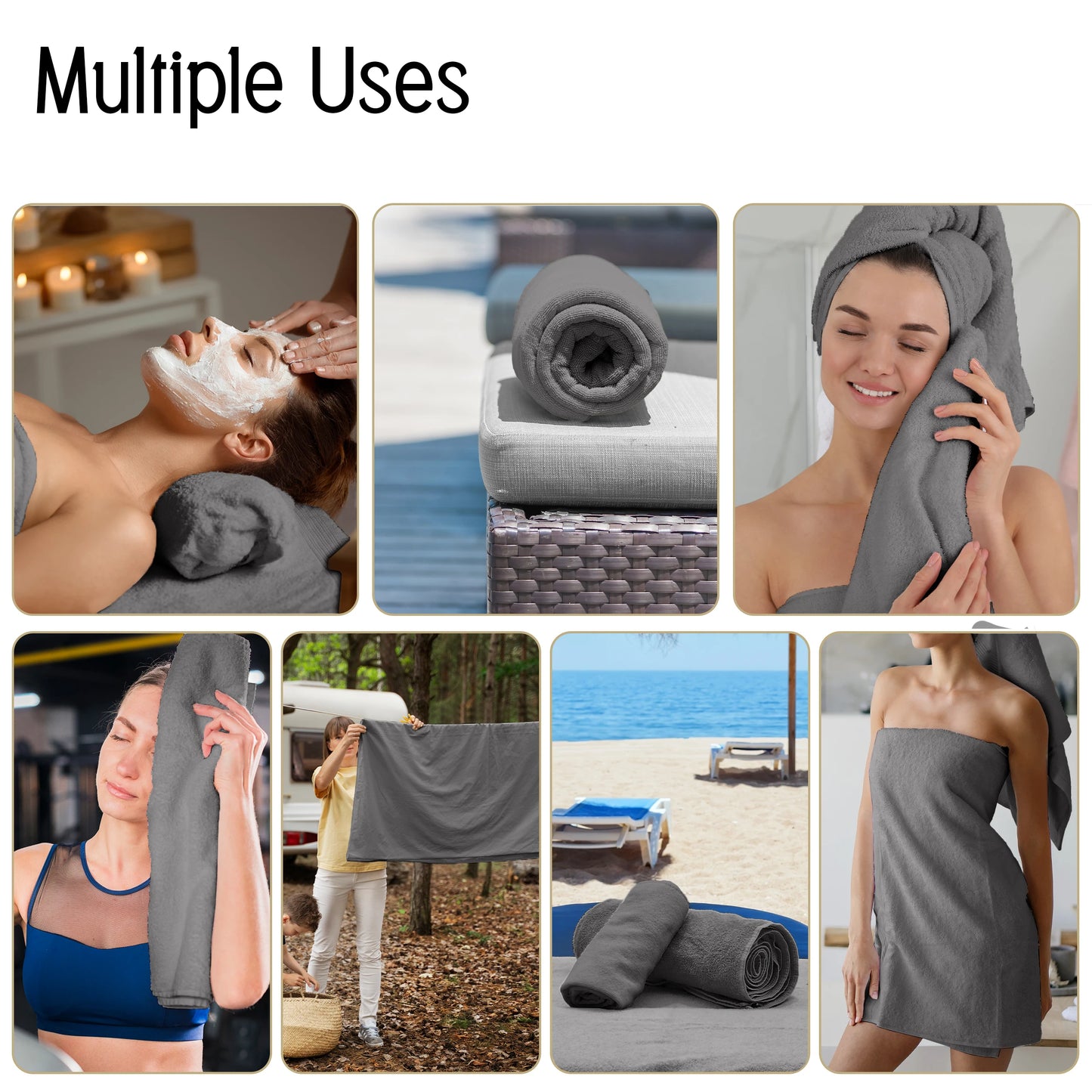 Lux Decor 6-Piece Bath Towel Set