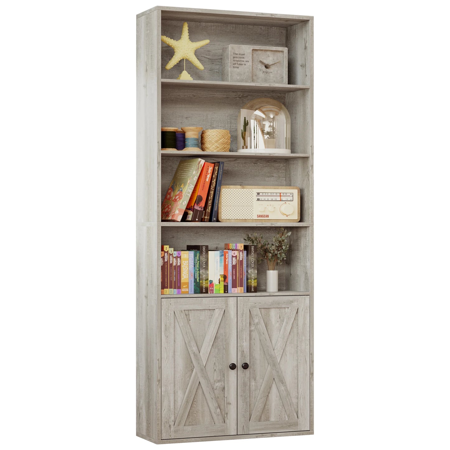 IRONCK Industrial Bookshelves and Bookcases with Doors
