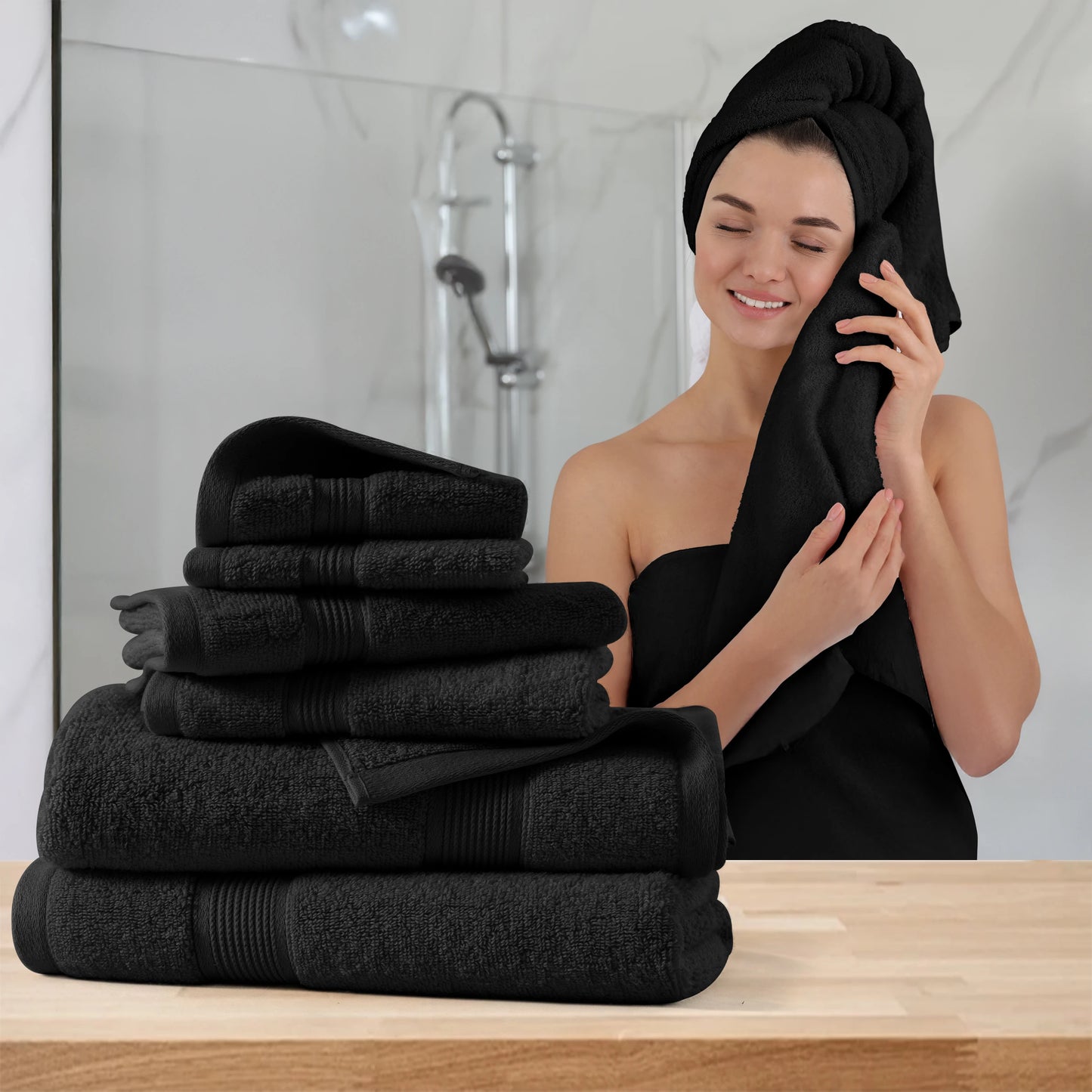 Lux Decor 6-Piece Bath Towel Set