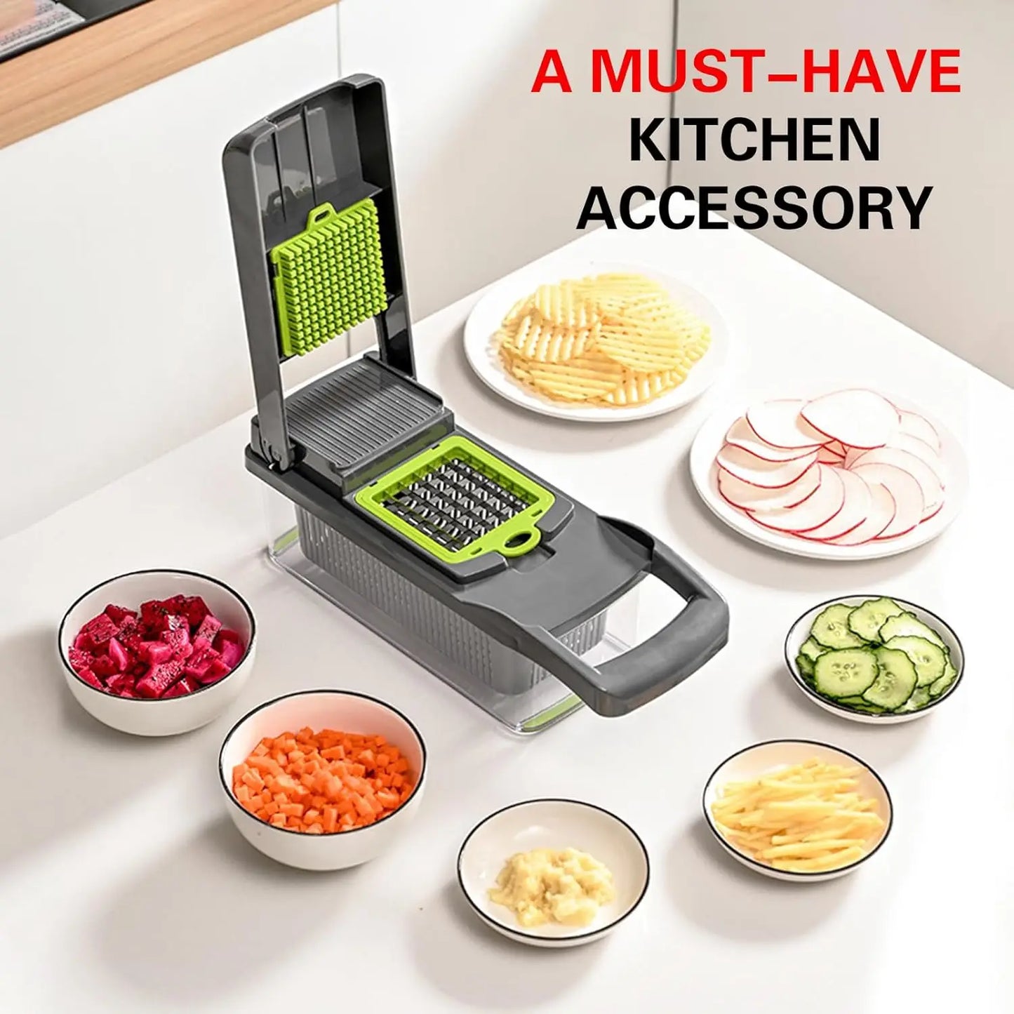 16 x 1 Kitchen professional chopper-type slicer