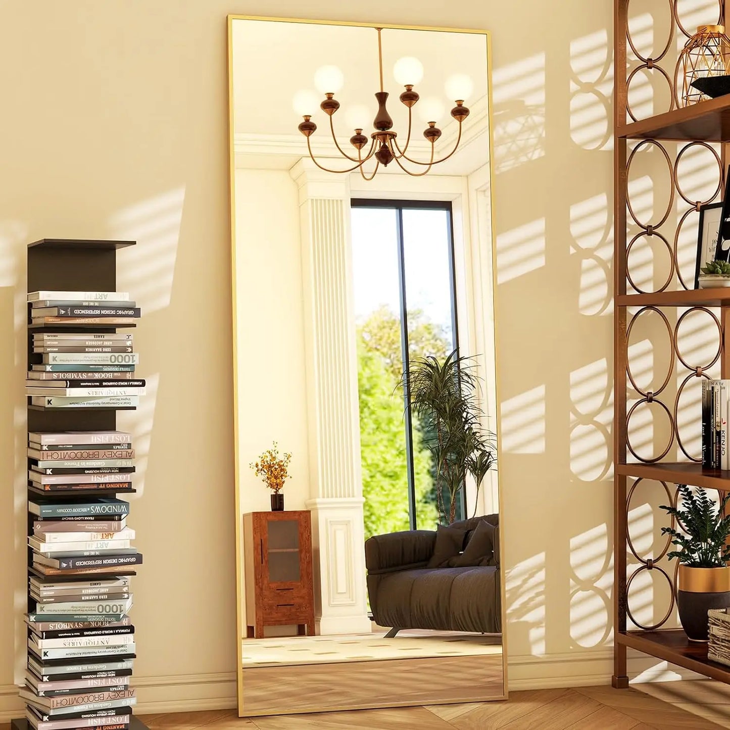 26" x 71" Full Length Mirror - Black Floor Mirror