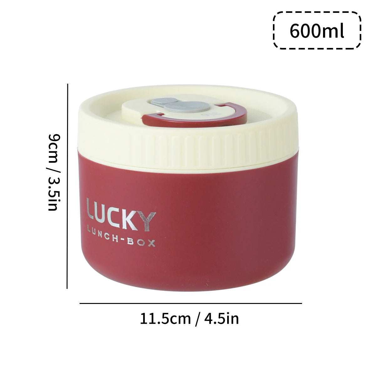 WORTHBUY Portable Insulated Lunch Box 304 Stainless Steel