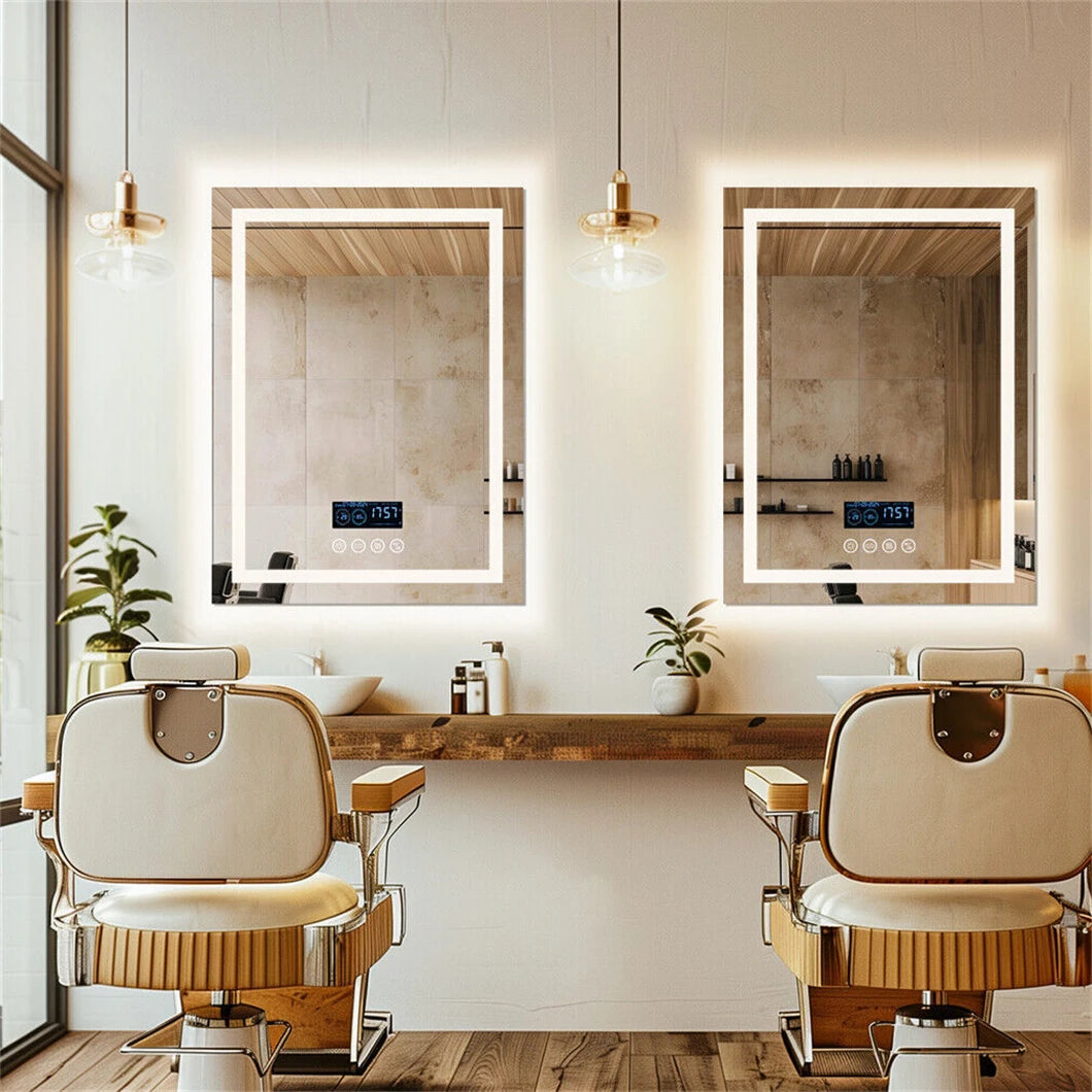 Smart LED Bathroom wall Mount Mirror Rectangle