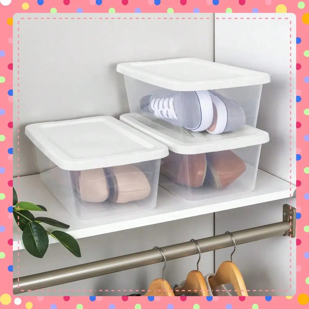 6-Quart Clear Storage Bins