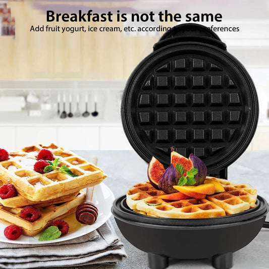 350W Mini Waffle Maker Electric Non-Stick