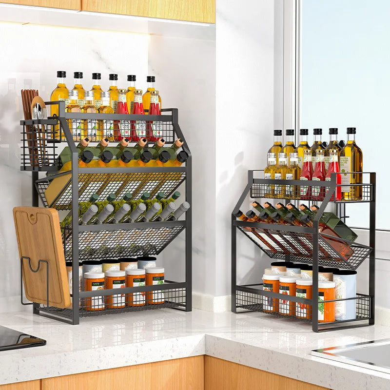 Kitchen Condiment Shelf Multi Tier