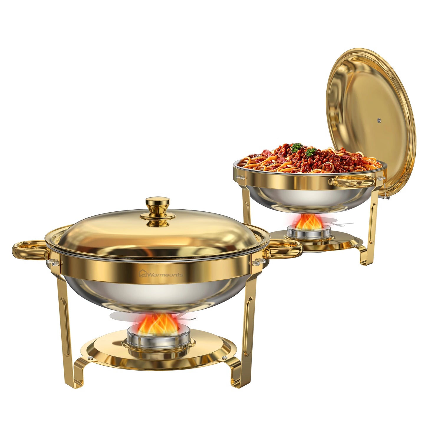 Round Chafing Dishes for Buffet 5 Qt