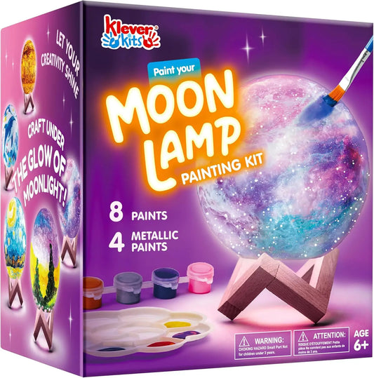 JOYFY DIY 3D Moon Night Light For Kids Paint Your Own