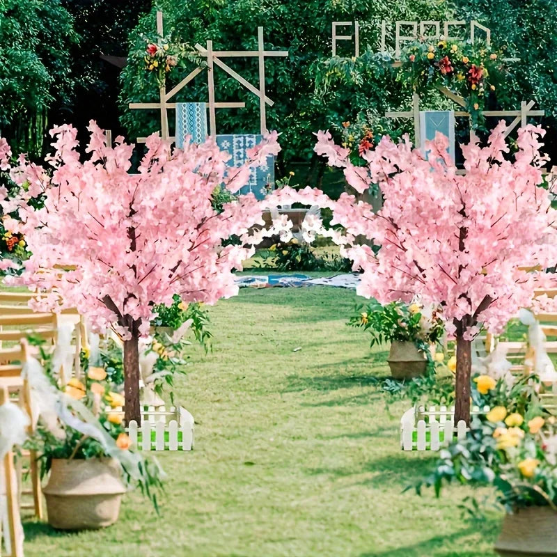 Artificial Cherry Pink Blossom Trees Indoor Decor