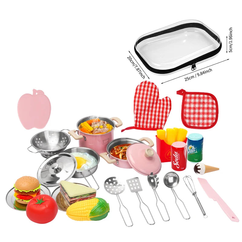 Play Kitchen Cookware Utensils toy Groceries