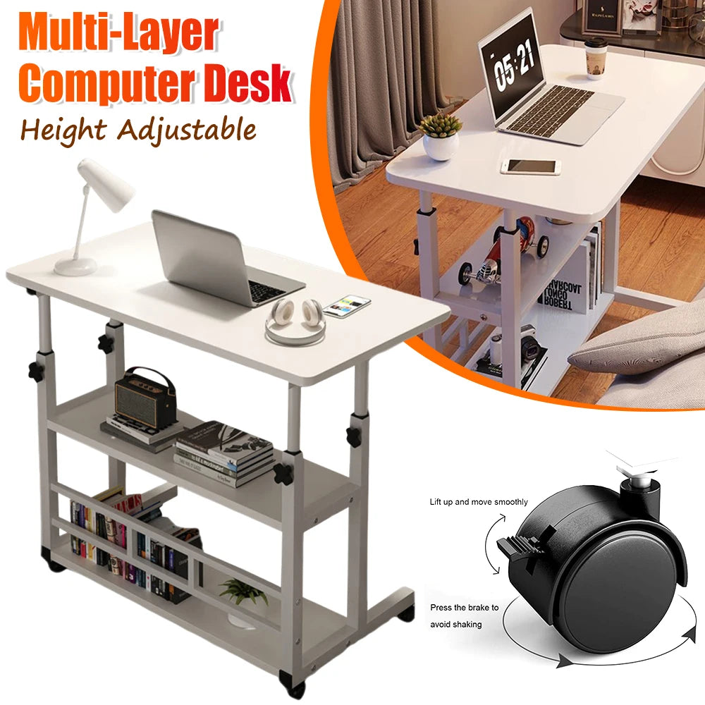 Multi-Layer Desk Height Adjustable Wooden