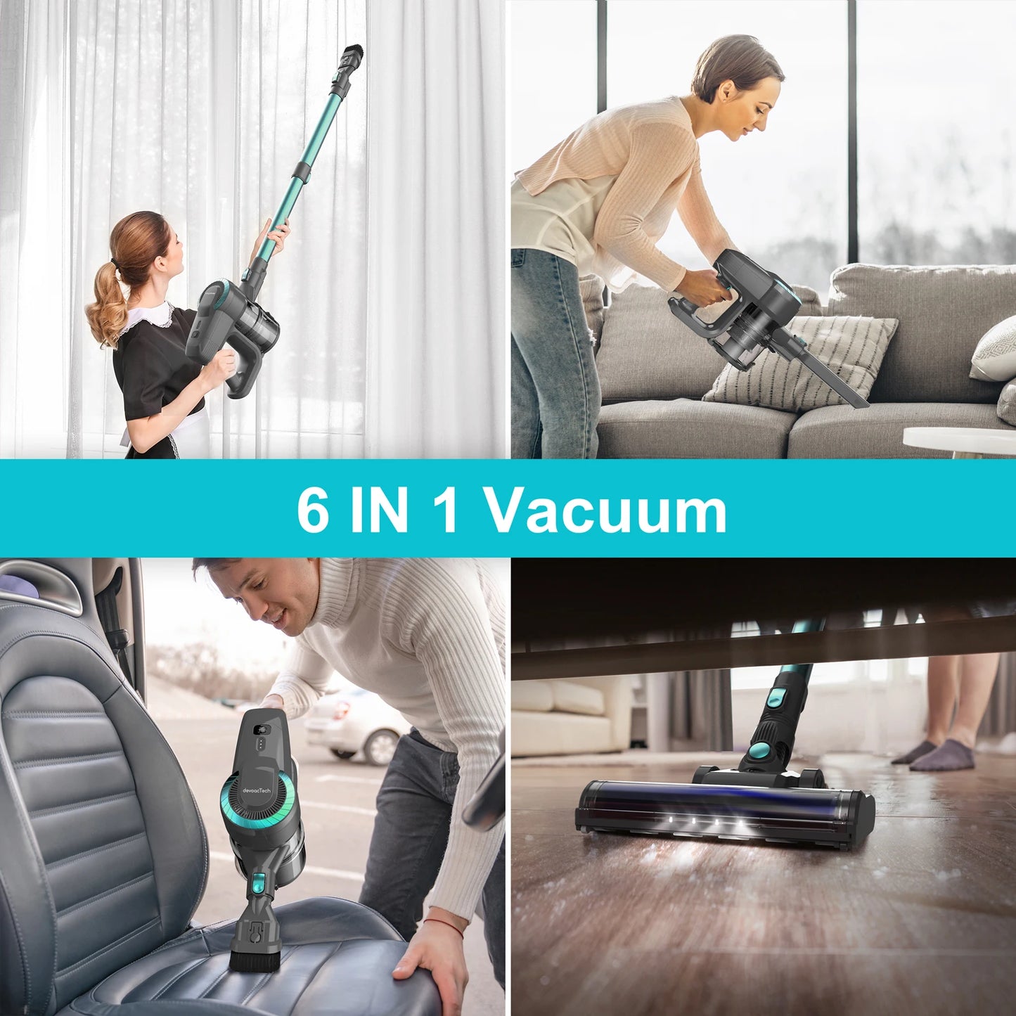 YISORA N300 Cordless Upright Vacuum Cleaner