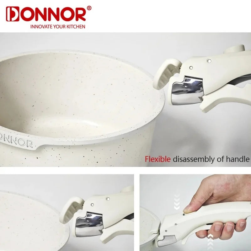 DONNOR Cookware Set  Aluminum  Induction Suitable Non-stick