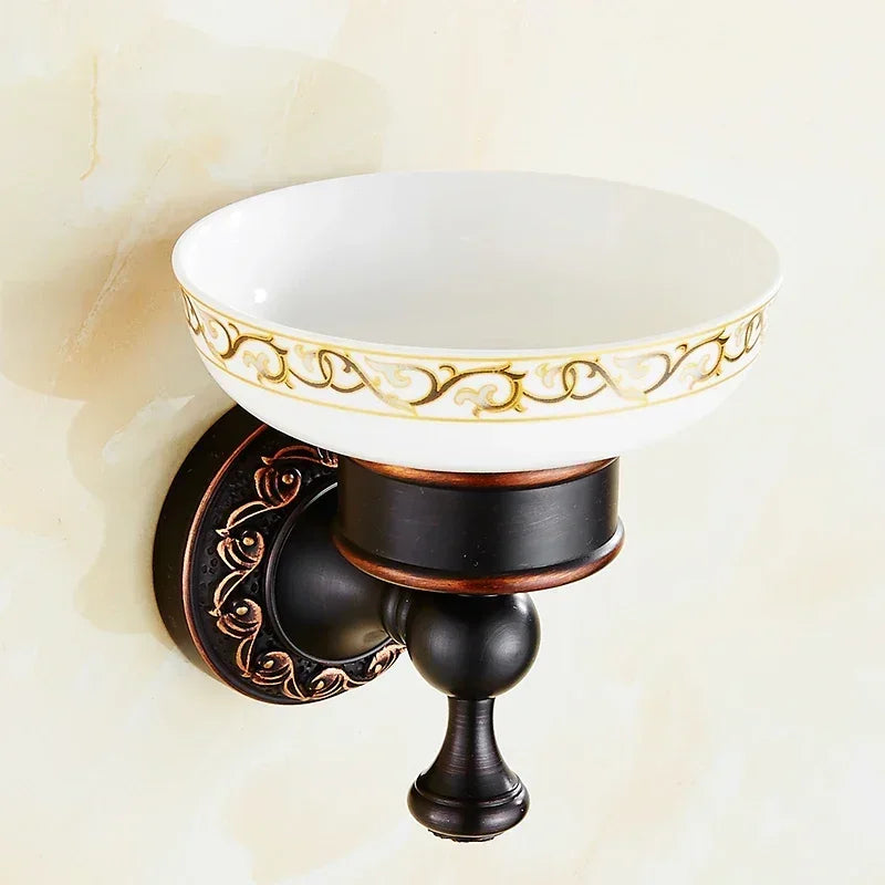 Fancy Black Bronze Bathroom Accessories And Hardware