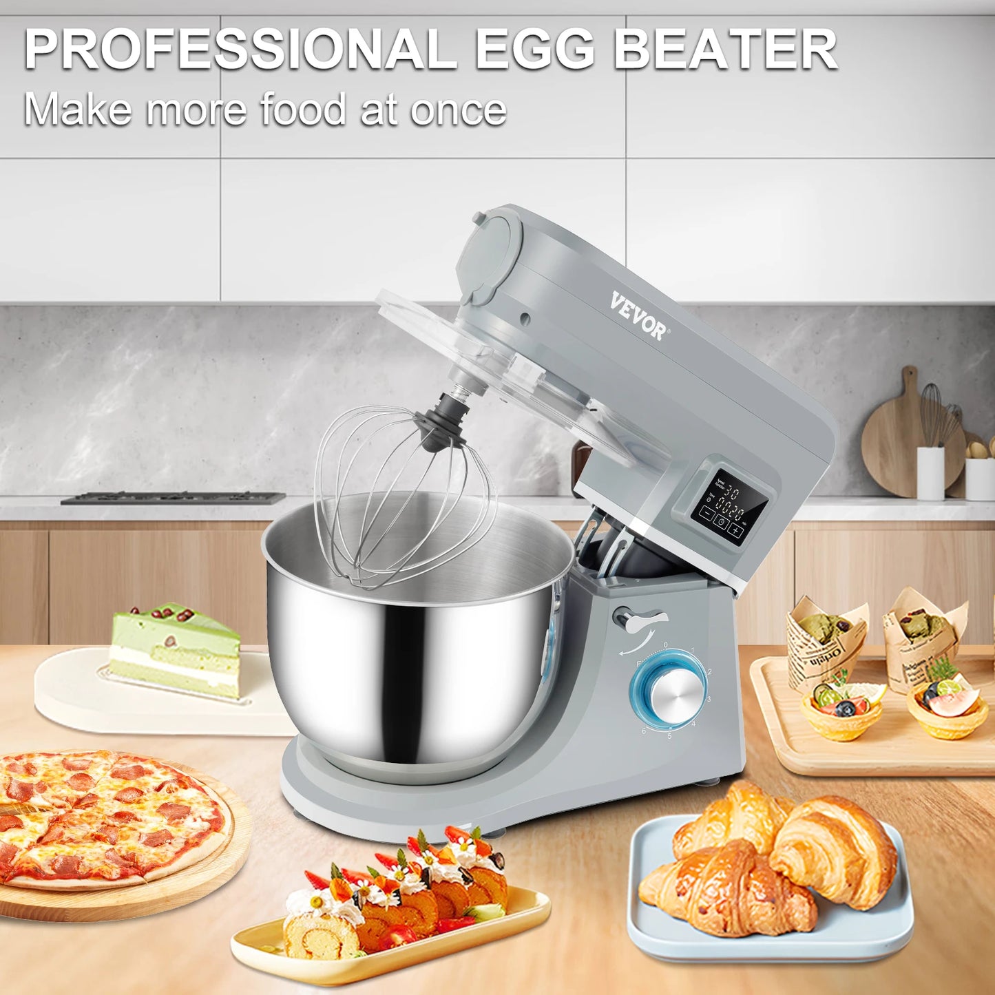 SucceBuy 5 IN 1 Stand Mixer Multifunctional Electric Mixer