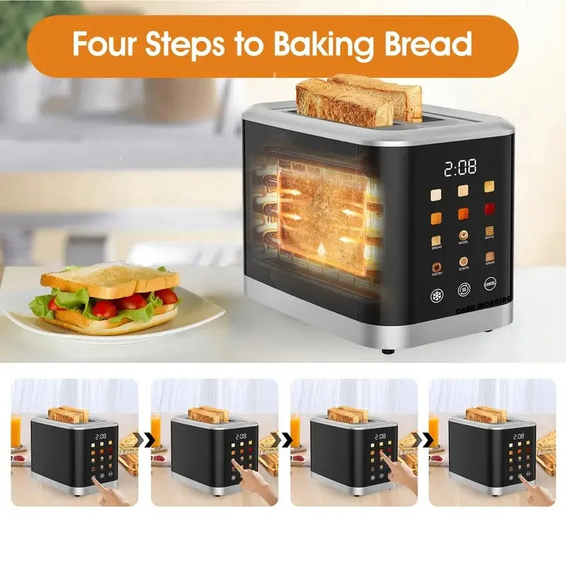Beinilai Smart Digital Bread Toaster with Touch Screen