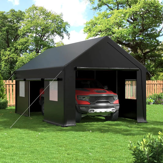 Carport, 12x20 FT Heavy Duty Carport, Portable Garage