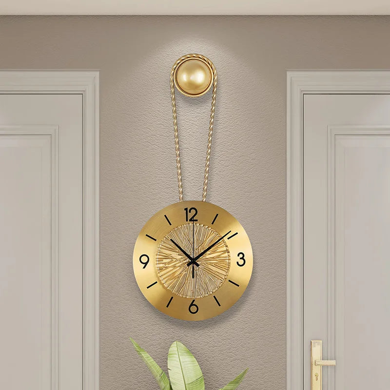 living room modern Wall Clock Quiet quartz