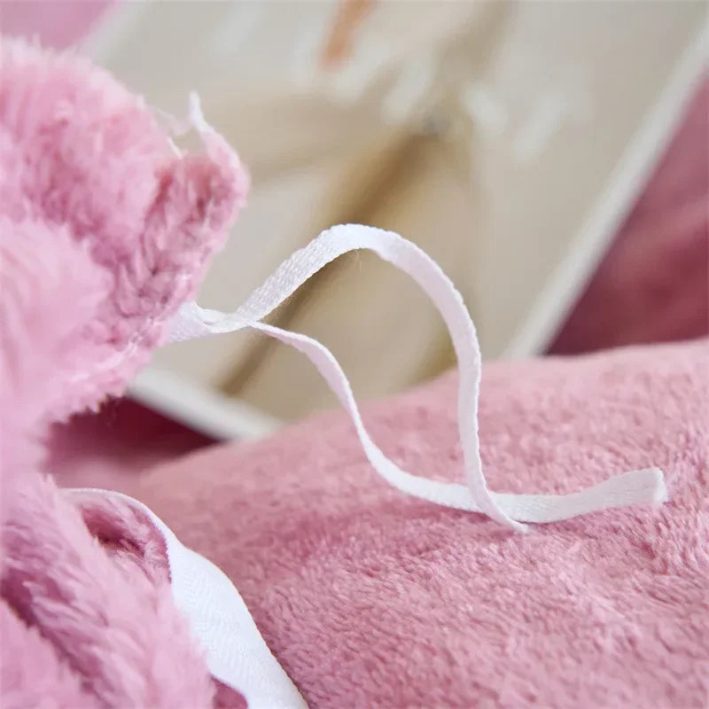 2024 new thickened autumn and winter solid color Quilt Bed Cover