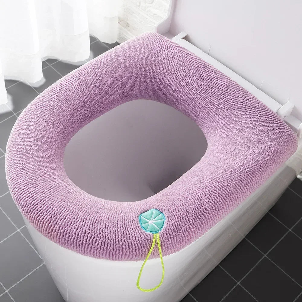 Toilet Seat Home Winter Thickened Fleece Heating Pad