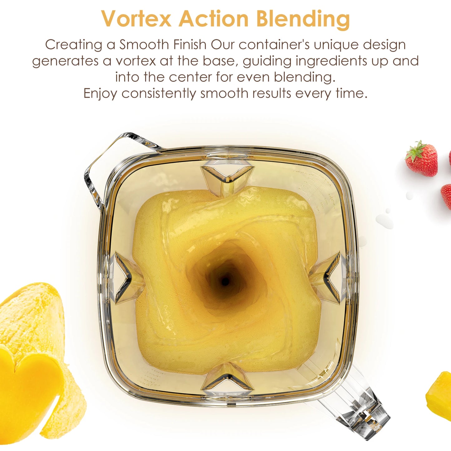 BPA Free 3HP 2200W Heavy Duty Commercial Grade Blender