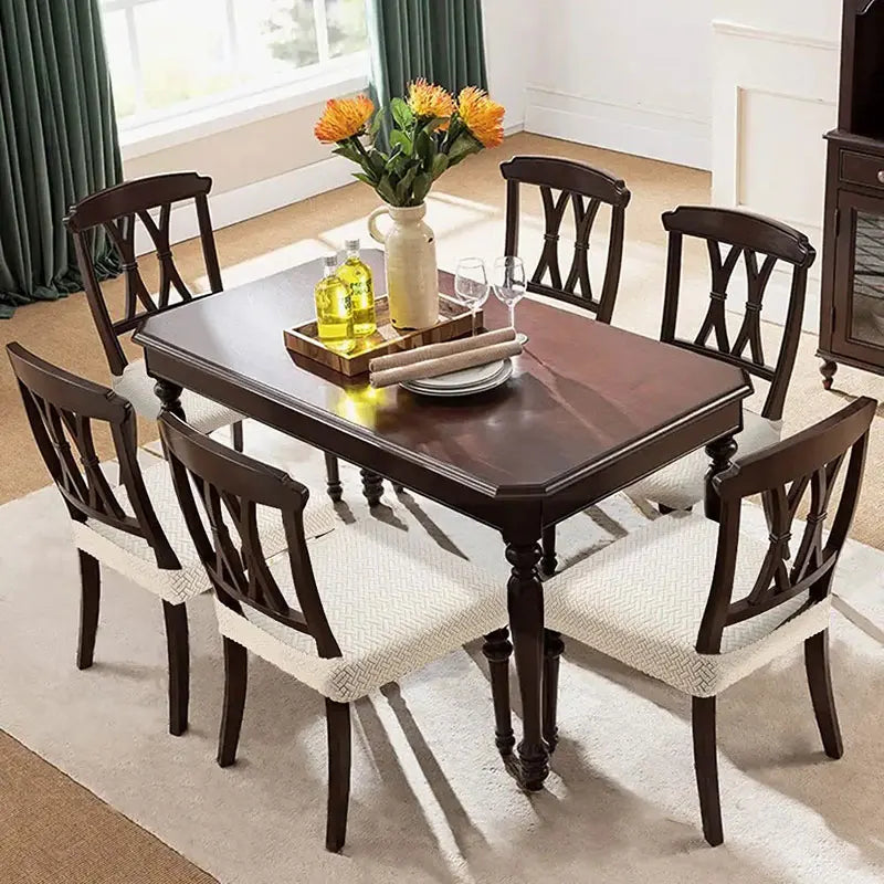 1/4/6pcs Elastic Solid Colors Chair Seat Covers